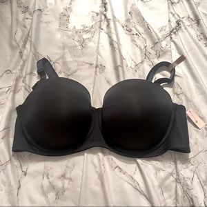 NWT R LINE‎ strapless black bra size 38DD